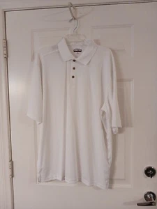 Kirkland Signature Short Sleeve Performance Polo Shirt, White, Men's Size: XXL  - Picture 1 of 4