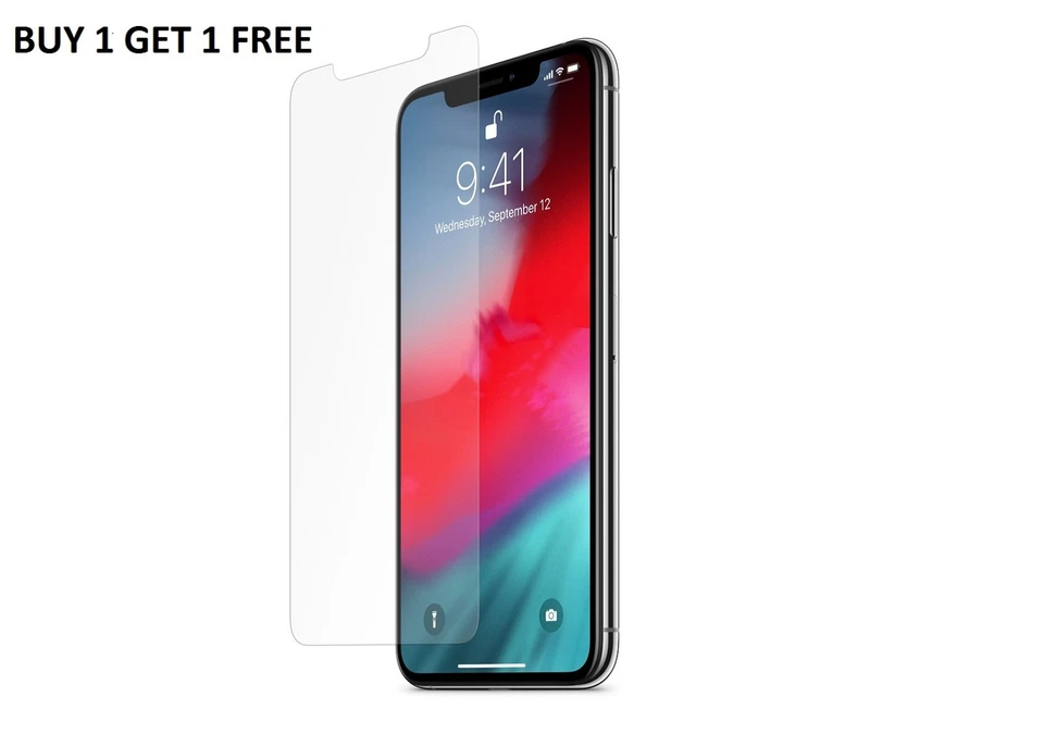 For Apple IPhone XS 5.8- 100%  Genuine Tempered Glass Film Screen Protector  - Image 1 of 1