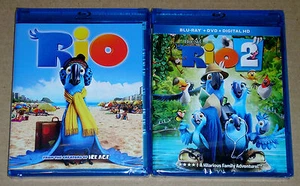 Kid Blu-ray Lot - Rio (New) Rio 2 (New) - Picture 1 of 1