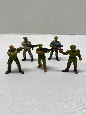 复古 古茨 动作玩偶 美泰 1986 年 批量 5 件 复古士兵 军队 — 第 1/4 张图片