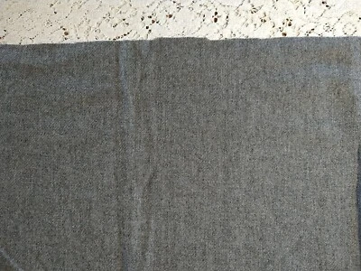 Medium Gray Medium-weight Wool or Blend Fabric 32" L x 46" Wide - Image 1 of 4