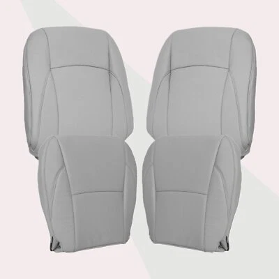 For 2007 2008 2009 Lexus ES350 Front Bottom & Top Perforated Seat Cover Gray - Image 1 of 4