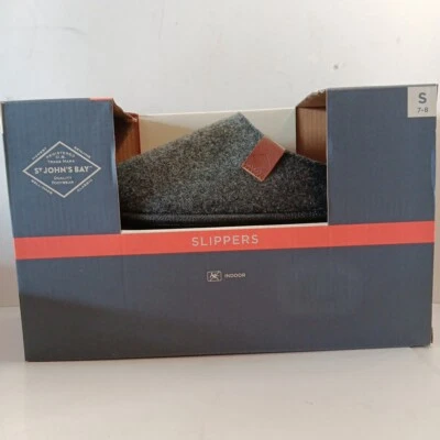 Zapatillas sin cordones St. John's Bay para hombre talla pequeña 7-8 grises nuevas Foto 1 de 4