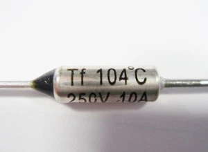 Fusible térmico 104°C fusible de temperatura 10A 250V 104°C fusible #21-1061 - Imagen 1 de 3