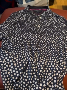 Womens Tommy Hilfiger Polks Dot Shirt / Blouse Size Medium - Picture 1 of 5