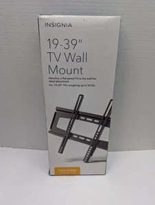 Insignia Fixed TV Wall Mount for 19"-39" Flat Panel TV up to 50 Lbs NIB - Picture 1 of 6