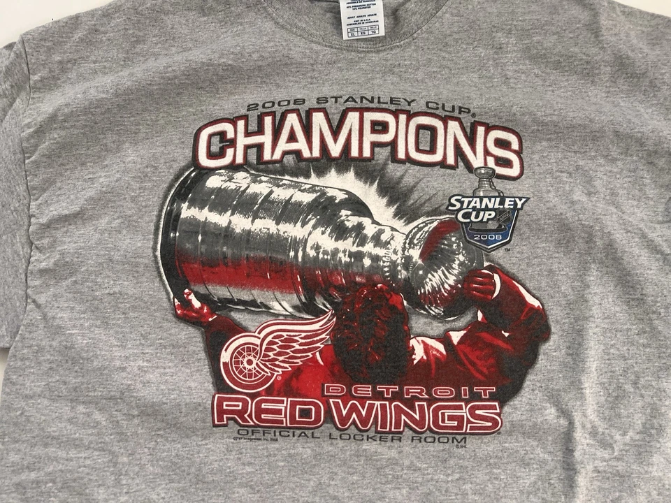 Camiseta Detroit Red Wings 2008 Stanley Cup Champions - Hombre XLarge NHL Ver Fotos Foto 1 de 4