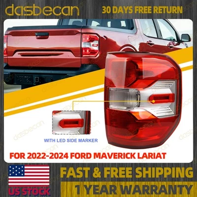 Right Passenger Side LED Tail Light Lamp For Ford Maverick Lariat 2022-2024 - Image 1 of 4