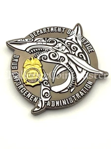 Moneda Desafío Narcóticos Policía Oficina Distrito Honolulu F84 DEA Hawaii - Imagen 1 de 2