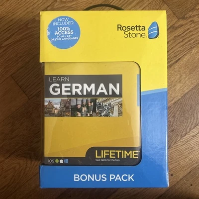 New Rosetta Stone Learn German Bonus Pack Bundle Book & CDs - Image 1 of 4
