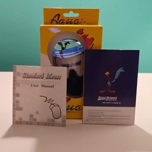 AUTHENTIC 2003 Aqua Mouse - PS/2 - Road Runner Edition -Y2K- Frutiger Aero RARE - Picture 1 of 6
