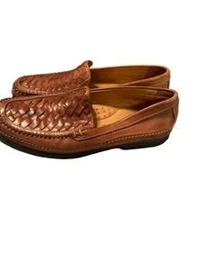Johnston & Murphy Herren Braun Gewebt Lammfell Leder Tidwell Halbschuhe Schuhe 8,5 M - Bild 1 von 14