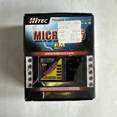 Hitec RCD8200 28272 "Micro 555" 72MHz 5-Channel FM Dual Conversion Receiver #1 - Image 1 of 4