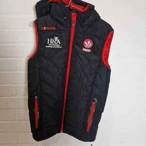 O’Neill Derry Doire GAA Padded Hooded Gilet Bodywarmer Boys Age 13 - Picture 1 of 11