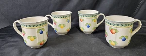 Villeroy & Boch French Garden Fleurence Mugs Set of 4 - 3 1/2 " - Picture 1 of 2