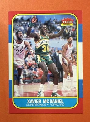 Fleer 1986-87 - Xavier McDaniel #72 (RC) Colección "SRR-CARDS" Foto 1 de 2