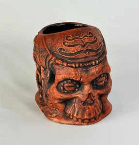 Taza Inferno Room Skull Tiki 2021 Edición Makahiki Tiki Farm Indy Ken Ruzic - Imagen 1 de 8
