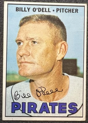 1967 TOPPS BILLY O'DELL (PITTSBURGH PIRATES) #162 VG SMALL WRINKLE - Image 1 of 2