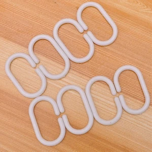  Ganchos de cortina de plástico para cortinas de ducha 30 piezas clip de bucle para cortinas de baño - Imagen 1 de 11