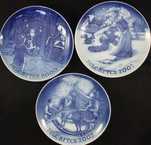 Plato anual de Navidad Bing & Grondahl 3 placas coleccionables 2000-2002 EXCELENTE ESTADO - Imagen 1 de 8