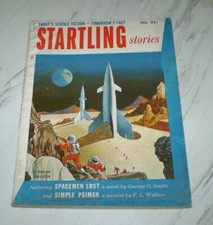 Startling Stories Pulp Magazine Vol. 32 #2 Unrestored Fall, 1954 Schomburg