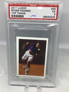 2011 Luxor Tennis #30 Roger Federer PSA 5 (Total Pop in all grades 3) - Picture 1 of 2