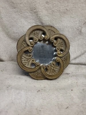 Celtic Round Rustic Accent Mirror - 6" - Image 1 of 4