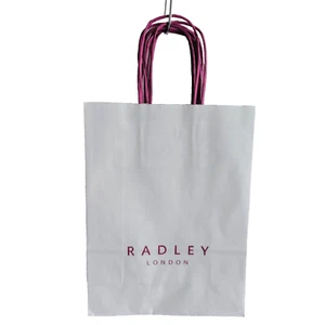 Radley London kleine weiße Papiertragetasche Geschenktüte x 5 - neu - Bild 1 von 2