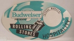 THE ROLLING STONES - ORIGINAL STEEL WHEELS CLOTH TOUR BACKSTAGE PASS - Picture 1 of 1