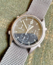 Vintage 1988 Seiko Men's Military RAF Pilots Chronograph Watch Gen 1 7a28 7120