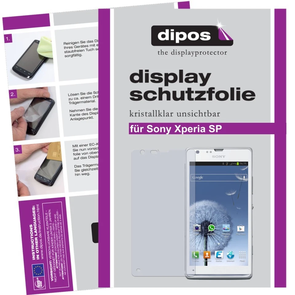 2x Screen Protector for Sony Xperia SP protection guard crystal clear - Image 1 of 4