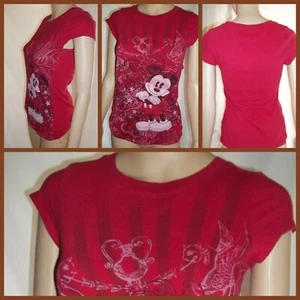 DISNEY Mickey Mouse Womens' T Shirt - Red, Small - Bild 1 von 9