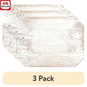 3 Pack Large Rustic Wood Cutout Plaque Sign DIY Crafts & Home Decoration New - Picture 1 of 6