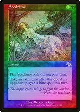 Seedtime FOIL Judgment NM Green Rare MAGIC THE GATHERING MTG CARD ABUGames