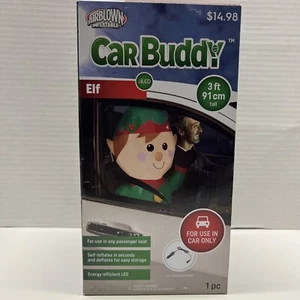 Christmas Inflatable Gemmy Airblown Elf Car Buddy 3ft Energy Efficient LED NIB - Bild 1 von 3