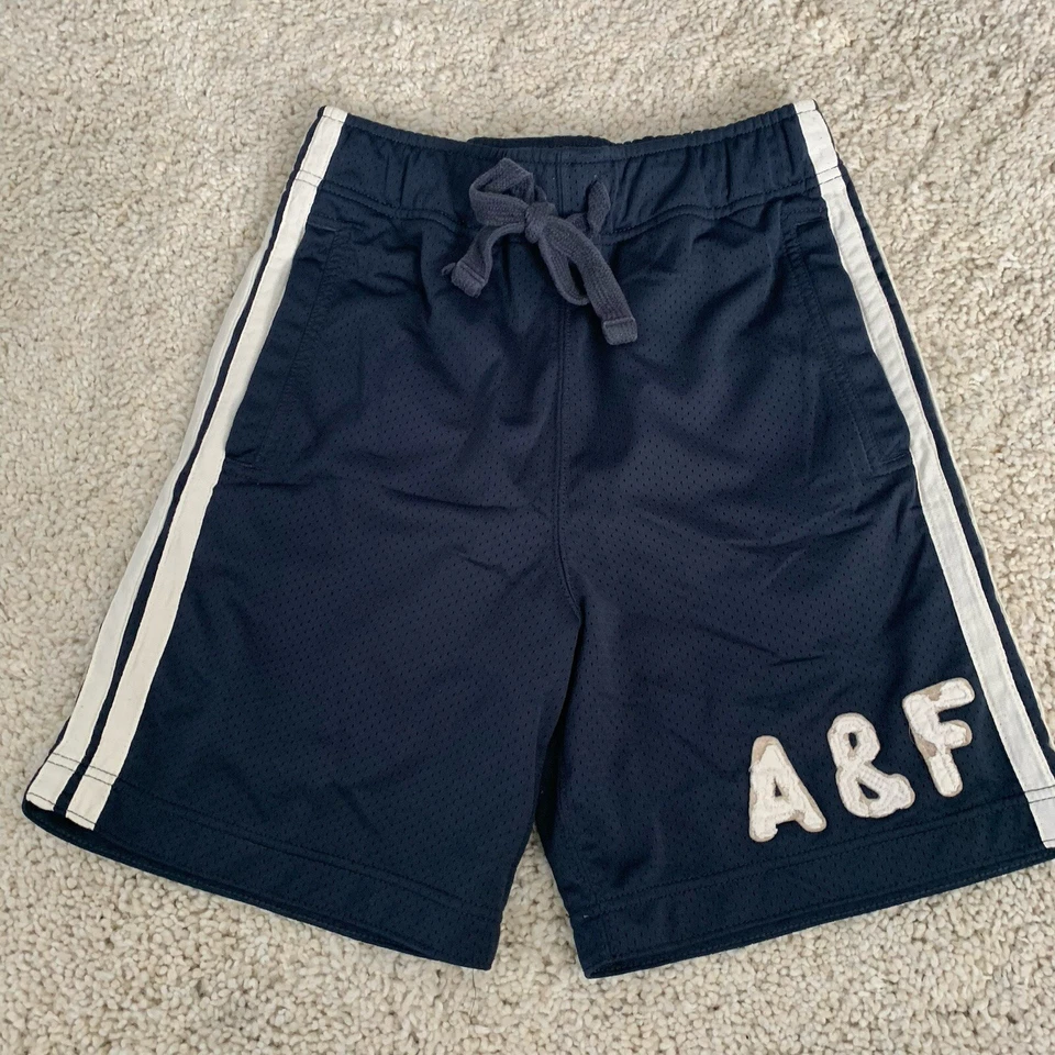 Abercrombie and Fitch 短裤男式 XS 蓝色网眼运动休闲休闲拉裤 — 第 1/4 张图片
