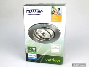 50W Massive 017965047 Ø100mm GU10 230V Halógenas EBL Luces empotradas Spot Plata - Imagen 1 de 1