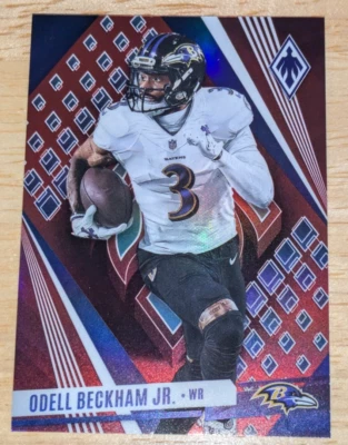 Odell Beckham Jr. Baltimore Ravens 2023 Phoenix Red Prizm #'ed /199 - Image 1 of 3