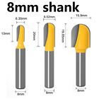 Woodworking Tools Router Bit 8MM Shank Long Blade Long Reach Round Nose