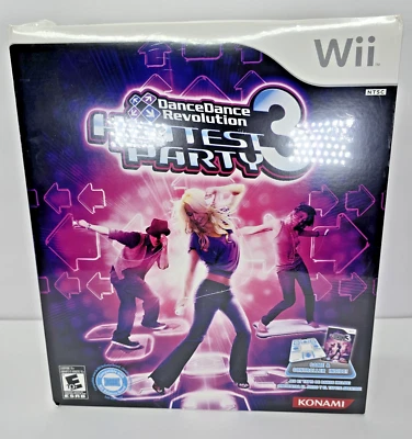 Wii Dance Dance Revolution Hottest Party 3 Complete Sealed In Box w/ Controller - Image 1 of 4