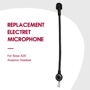 Bose A20 Aviation Headset Microphone replacement Electret High Impedance Boom - Picture 1 of 4