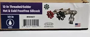 Prier C108 12-in Hot Cold Mixing Freezeless Hydrant Sillcock 3639217 - Picture 1 of 8