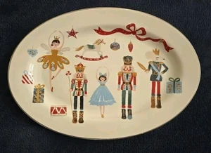 Grace Teegeschirr Nussknacker Ballett Porzellan 13,75" ovale Platte Urlaub Weihnachten - Bild 1 von 6