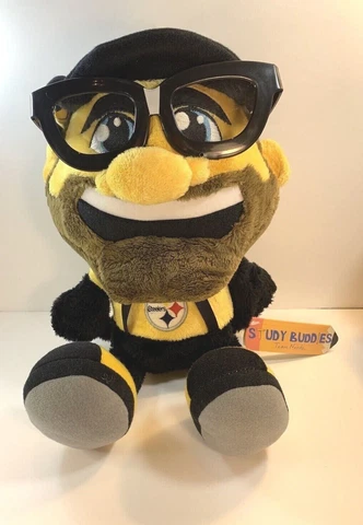 2011 Pittsburg Steelers Football Study Buddies Team Nerd Plush Homework Pal Cover
