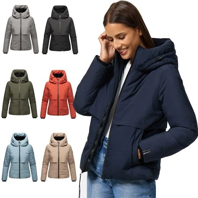 Navahoo Damen Winterjacke Recyceltes gefütterte Outdoor Jacke Kapuze Liebesküken - Bild 1 von 4