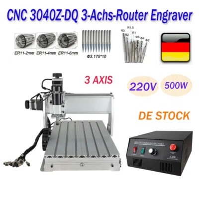 CNC 3040Z-DQ 3-Achs-Router Engraver MACH3 USB-Frässchneidemaschine 500W Carving - Bild 1 von 4