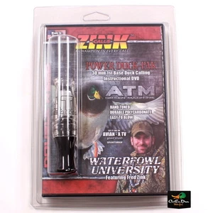 NEW ZINK CALLS ATM DOUBLE REED MALLARD HEN DUCK CALL GUN SMOKE POLY DVD COMBO - Picture 1 of 3