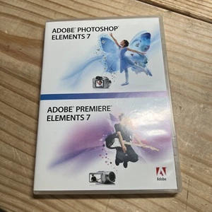 Adobe Photoshop Elements 7 & Premiere Elements 7 Complete 2 Disc CD-Rom Software - Picture 1 of 4