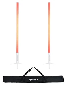 Rockville 2x ROCK SABER Rechargeable DJ/Stage Pixel Tube Lights/Wireless DMX+Bag - Picture 1 of 12