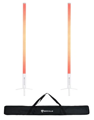 Rockville 2x ROCK SABER Recargable DJ/Escenario Pixel Tubo Luces/Inalámbrico DMX+Bolsa Foto 1 de 4